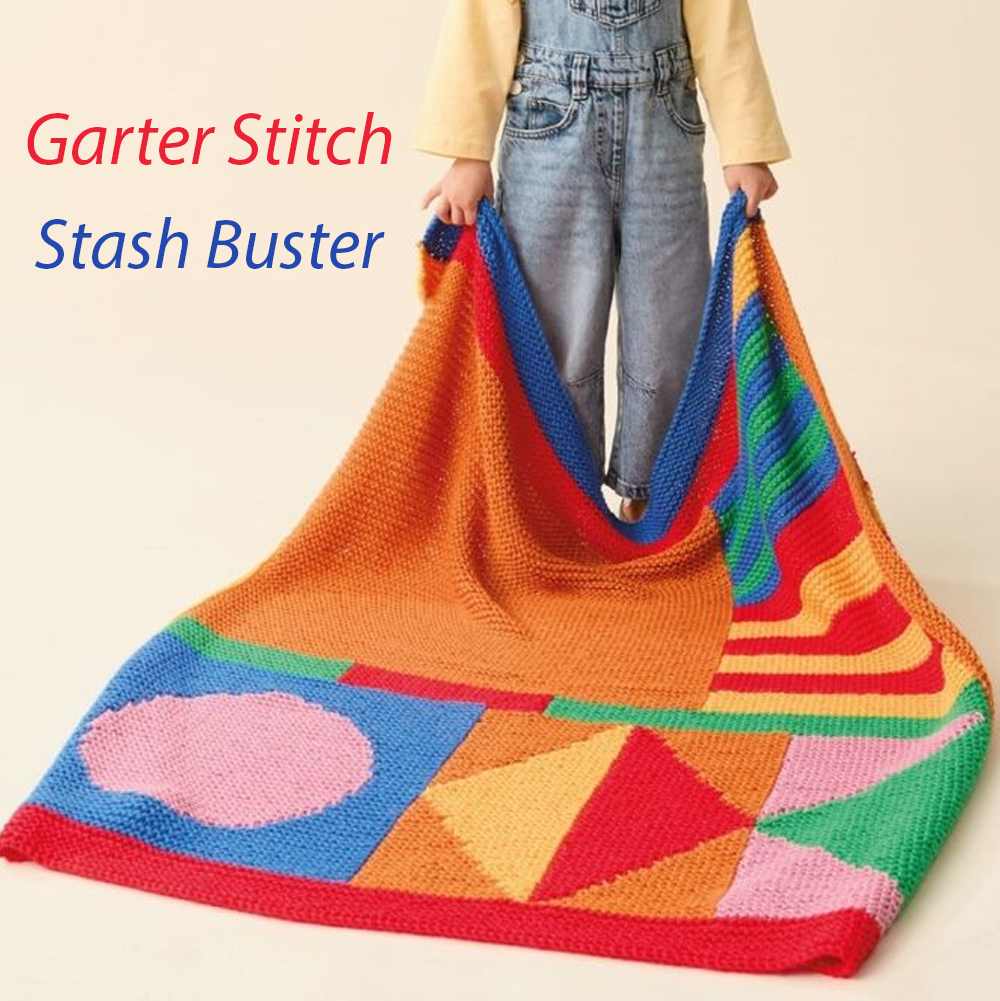 Afghan Knitting Pattern Scandi Shapes Blanket 
