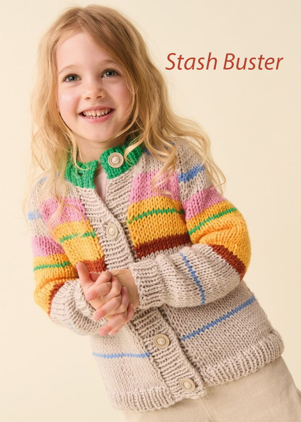 Scandi-Striped Cardigan Knitting Pattern