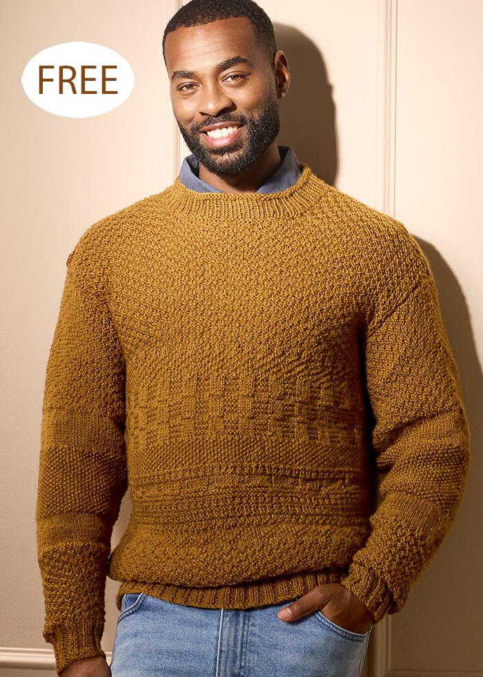 Free Men's Gansey Scandi Wool Jumper Pullover Sweater Knitting Pattern 