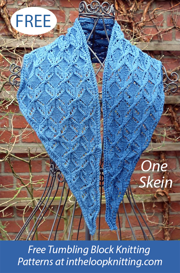 Free Cable and Lace Shawl Knitting Pattern