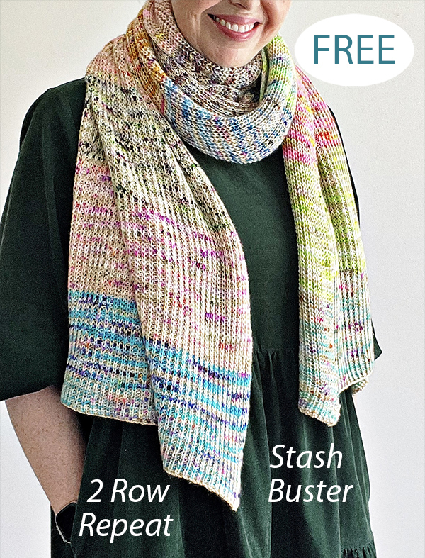 Free Stash Buster Scrap Wrap Knitting Pattern