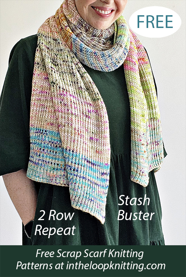 Free Stash Buster Scrap Wrap Knitting Pattern