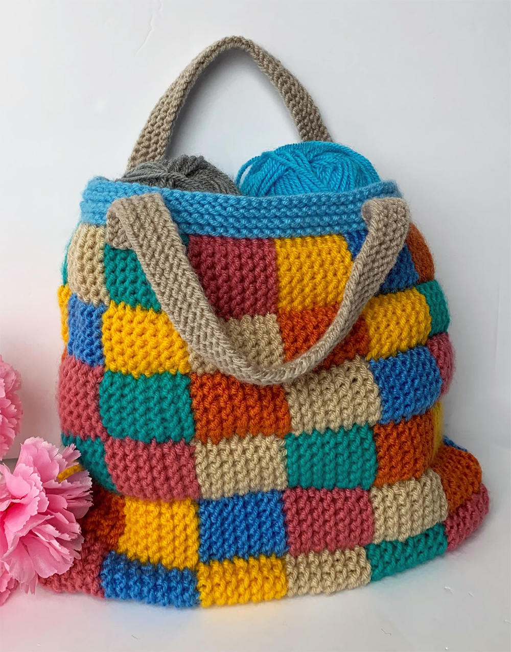 Scrap Yarn Bag Knitting Pattern