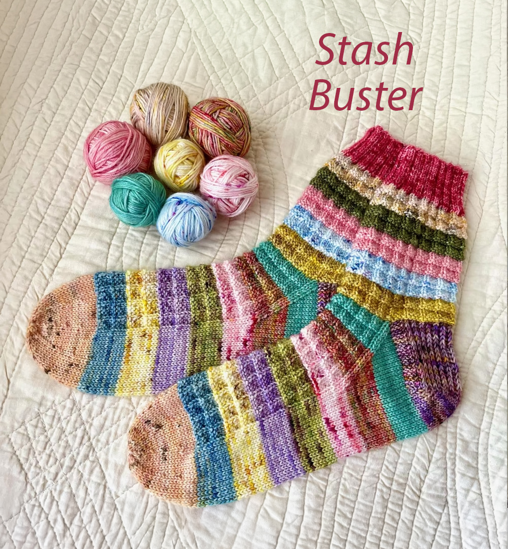 Knitting Pattern Scrappy Quilt Socks