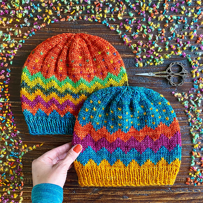 Stash Buster Scraptacular Hat Knitting Pattern