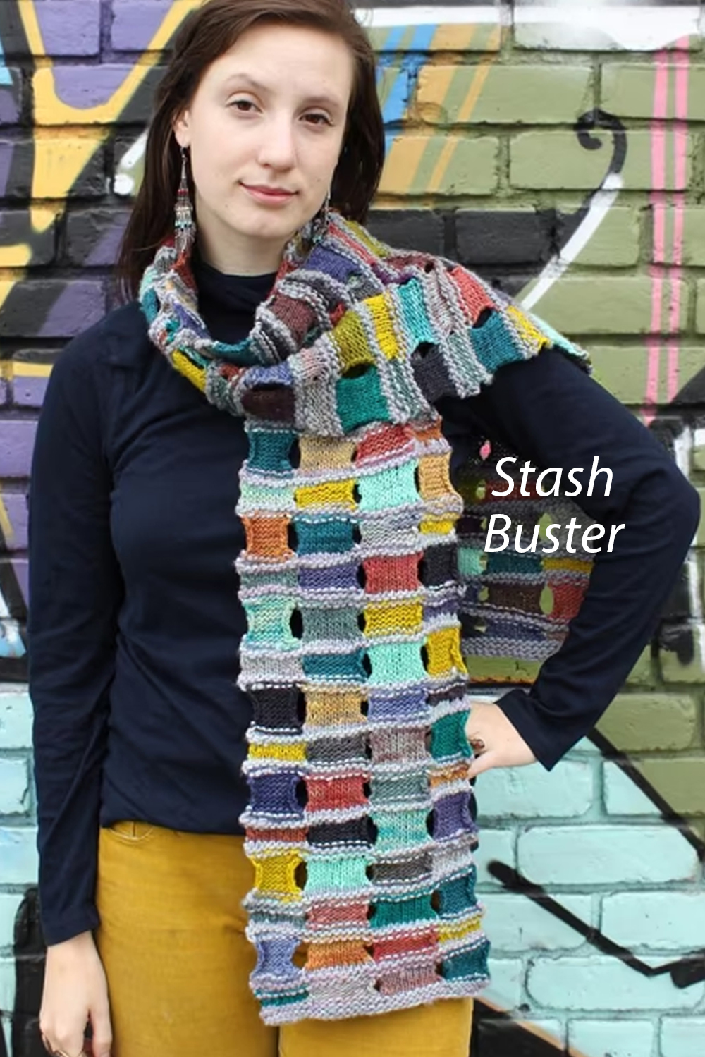 Knitting Pattern Scrapyard Scarf