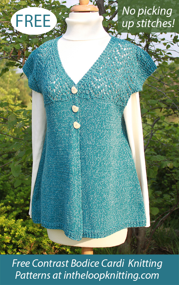 Sea Glass Cardigan Knitting Pattern