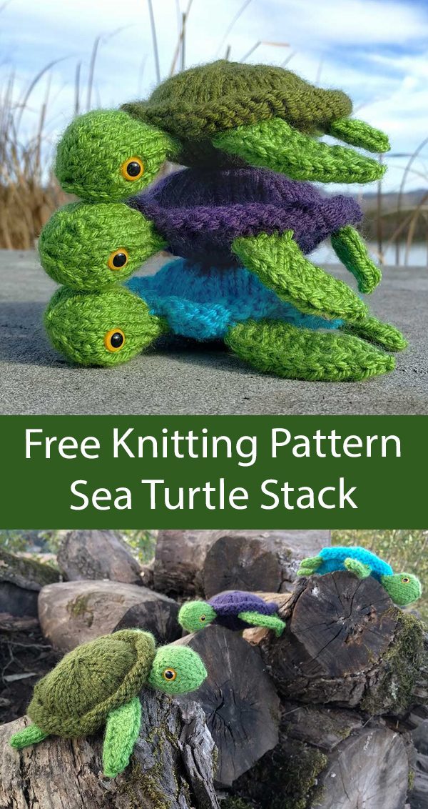 Free Sea Turtle Stack Knitting Pattern