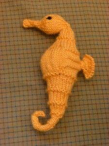 Free knitting pattern for Seahorse and sea creature knitting patterns