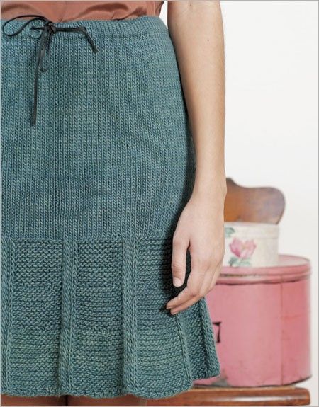 Knitting pattern for Seashell Skirt