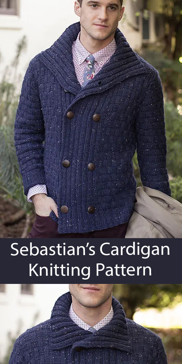 Sebastian’s Cardigan Knitting Pattern for Men