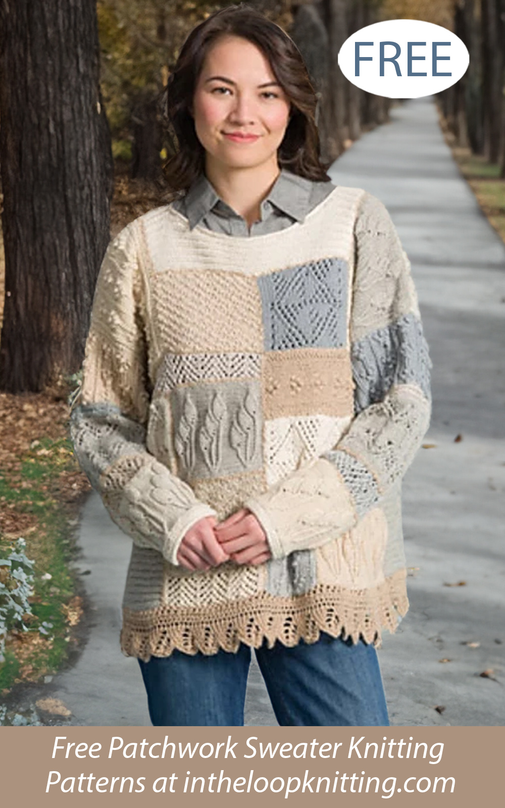 Free Patchwork Secret Garden Sweater Knitting Pattern