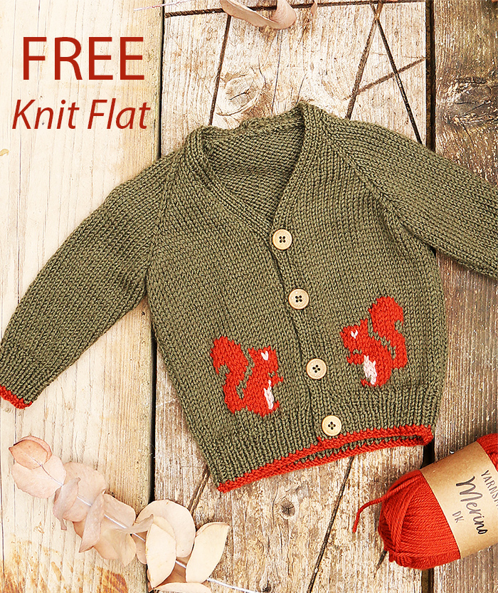 Free Knitting Pattern Secret Squirrel Cardigan