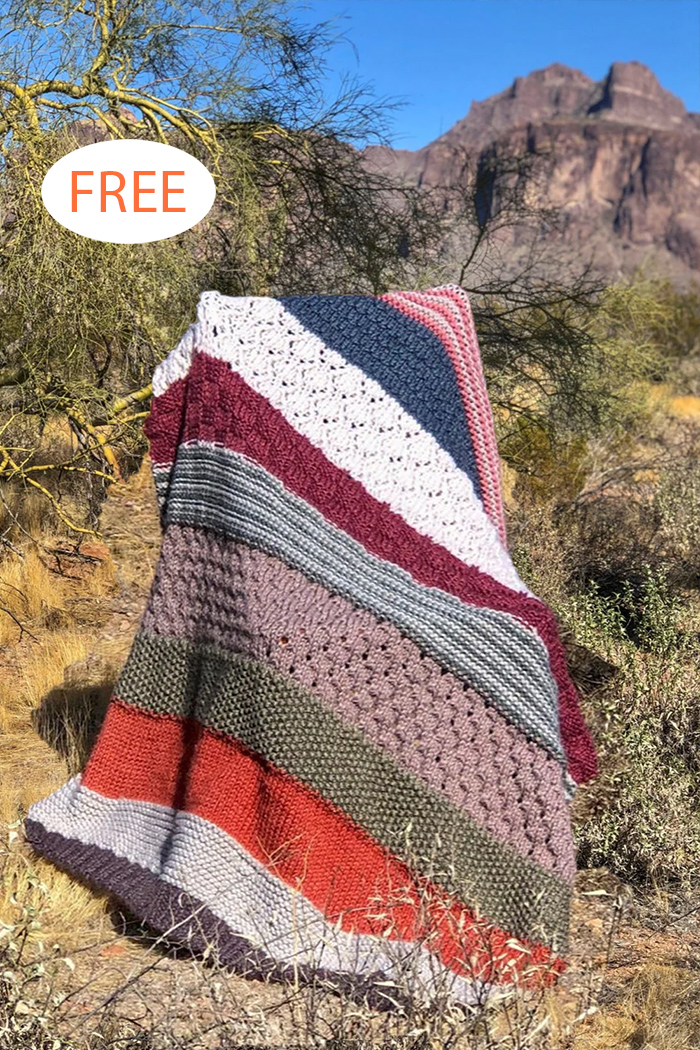 Free Sedona Throw Knitting Pattern