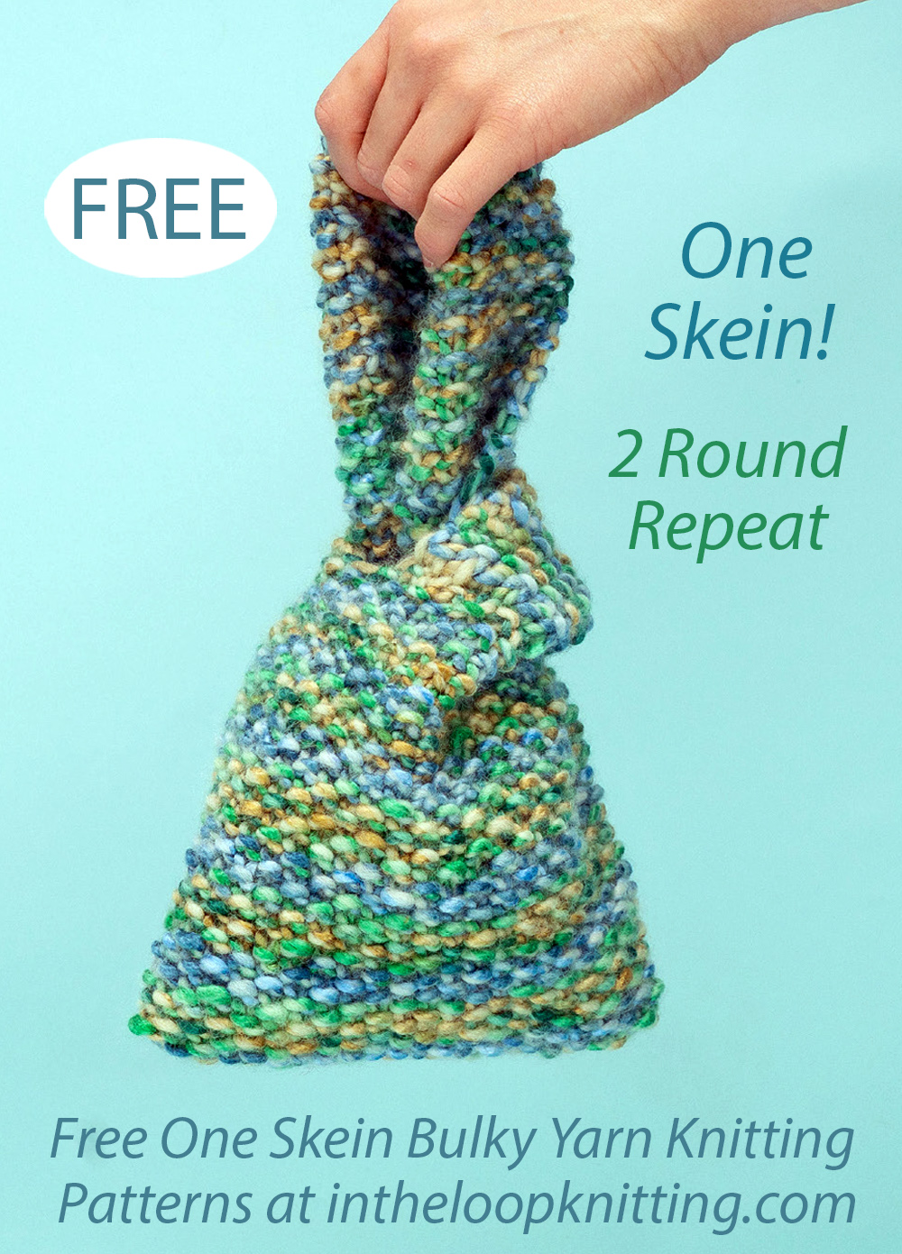 Free Seed Stitch Knot Bag Knitting Pattern