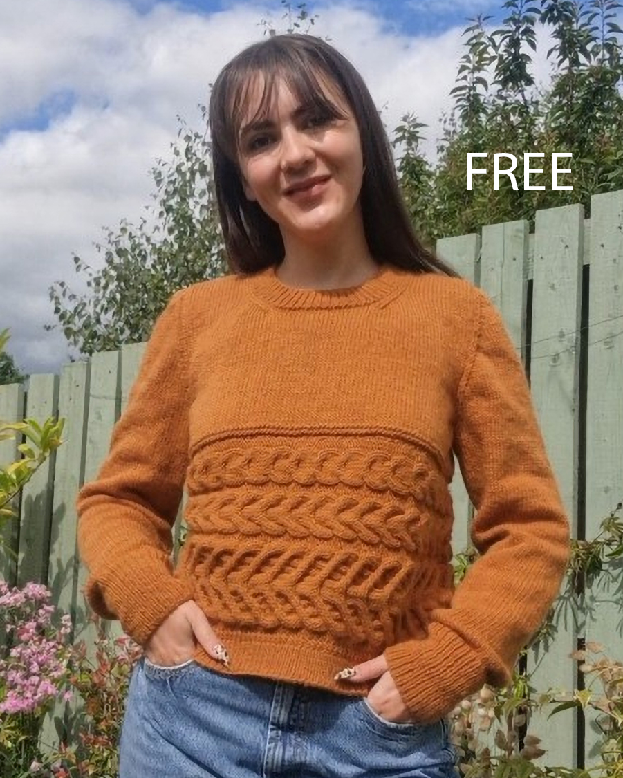 Free Sweater Knitting Pattern Serenity Sweater