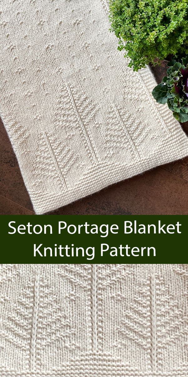 Blanket Knitting Pattern Seton Portage Blanket