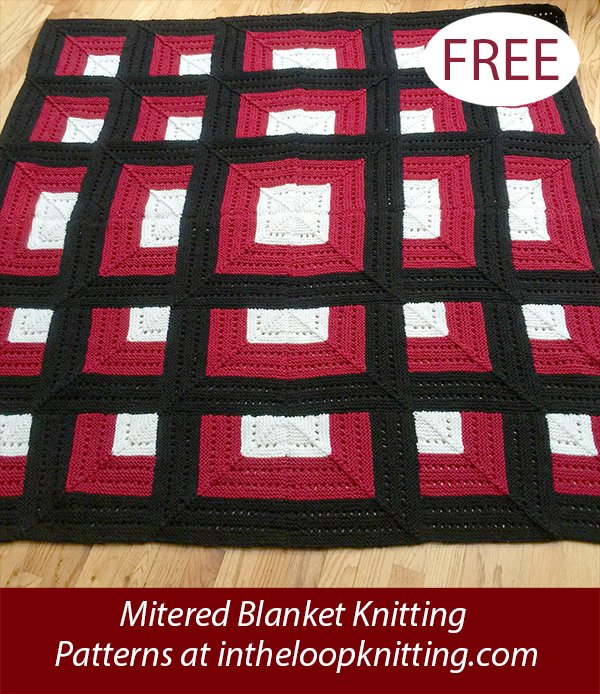 Free knitting pattern for Shadowbox Afghan