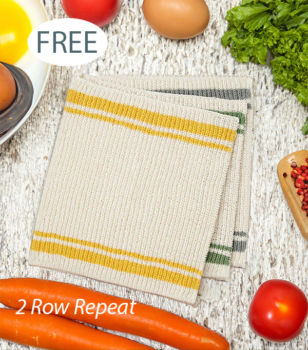 Free Shaker Kitchen Towel Knitting Pattern 