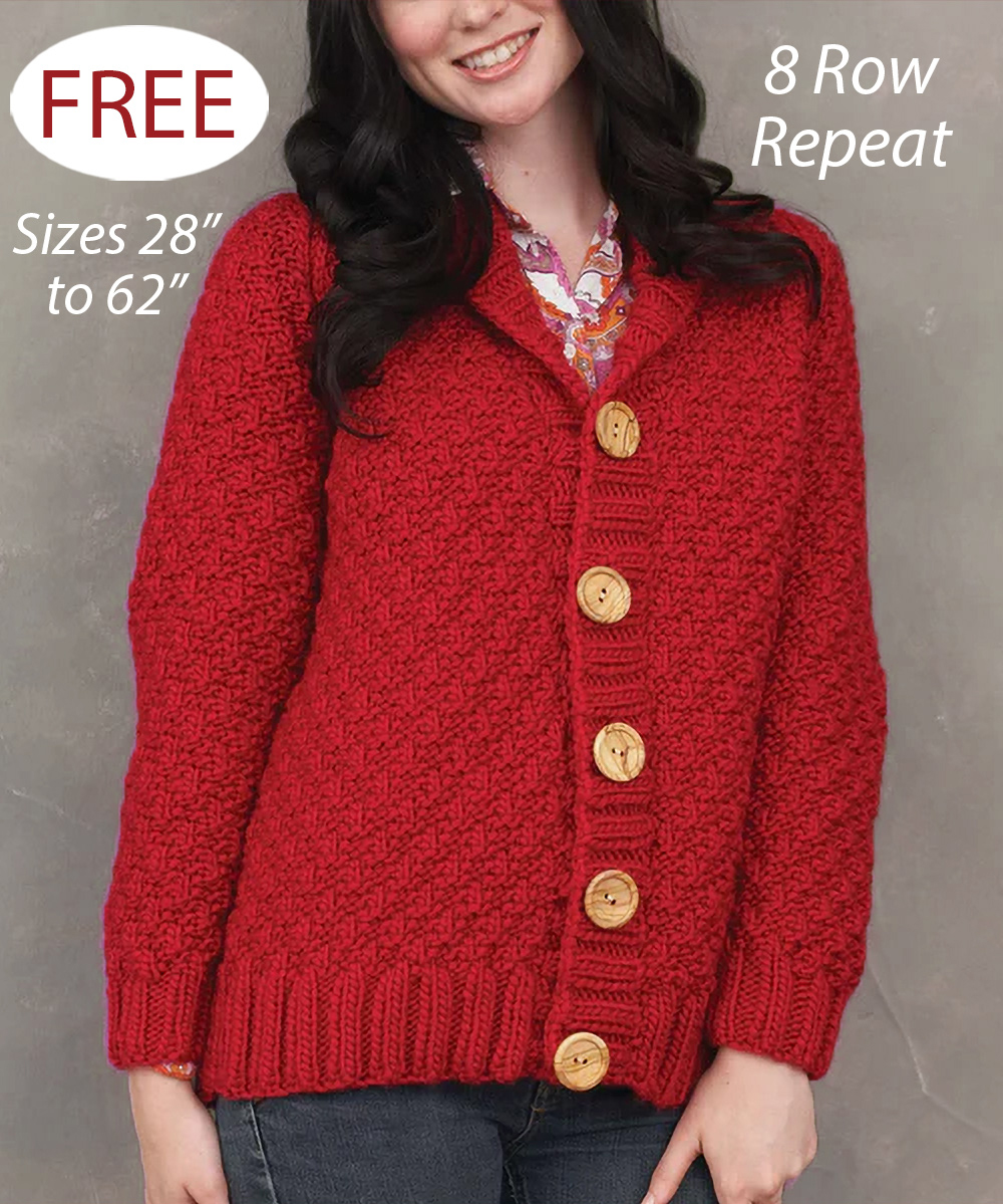 Free Shawl Collar Cardigan Knitting Pattern
