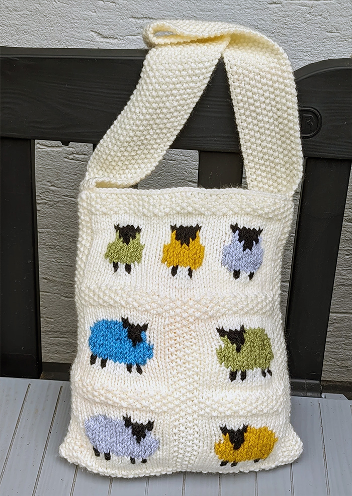 Sheep Bag Knitting Pattern Set