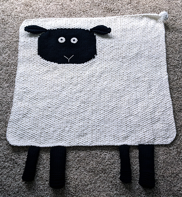 Free Knitting Pattern for Sheep Blanket