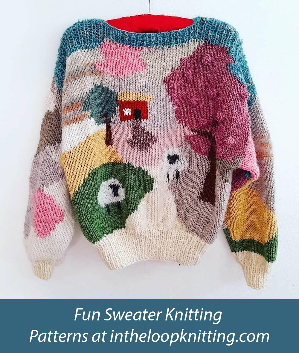 Sheep Jumper Sweater Knitting Pattern