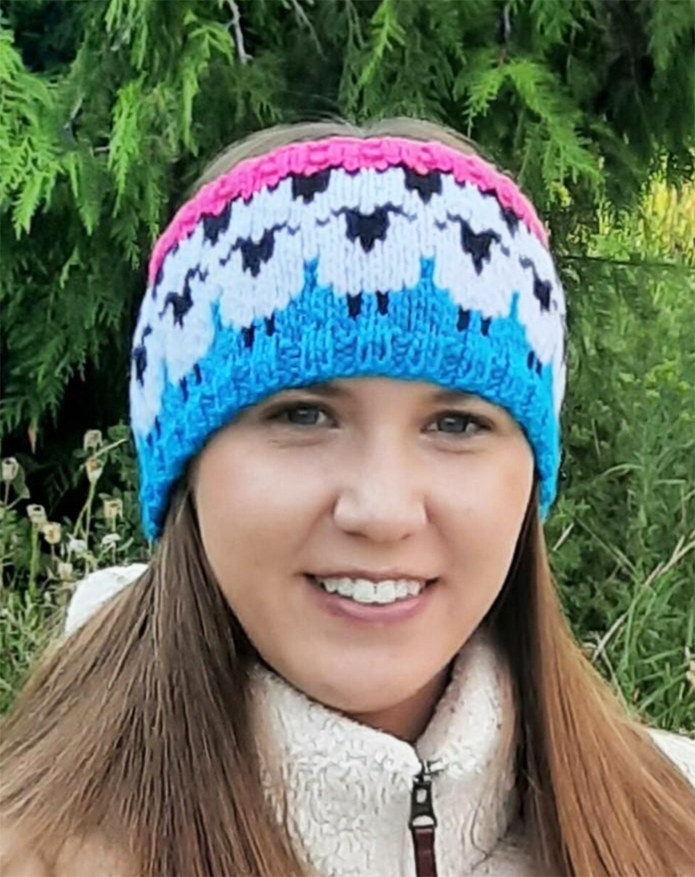 Sheep Line Upd Headband Knitting Pattern