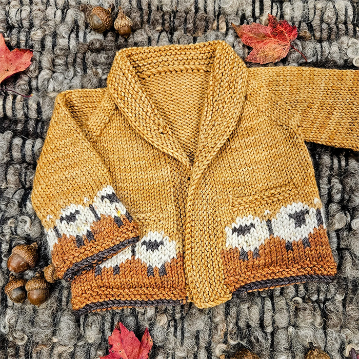 Knitting Pattern Sheepish Little Cardigan