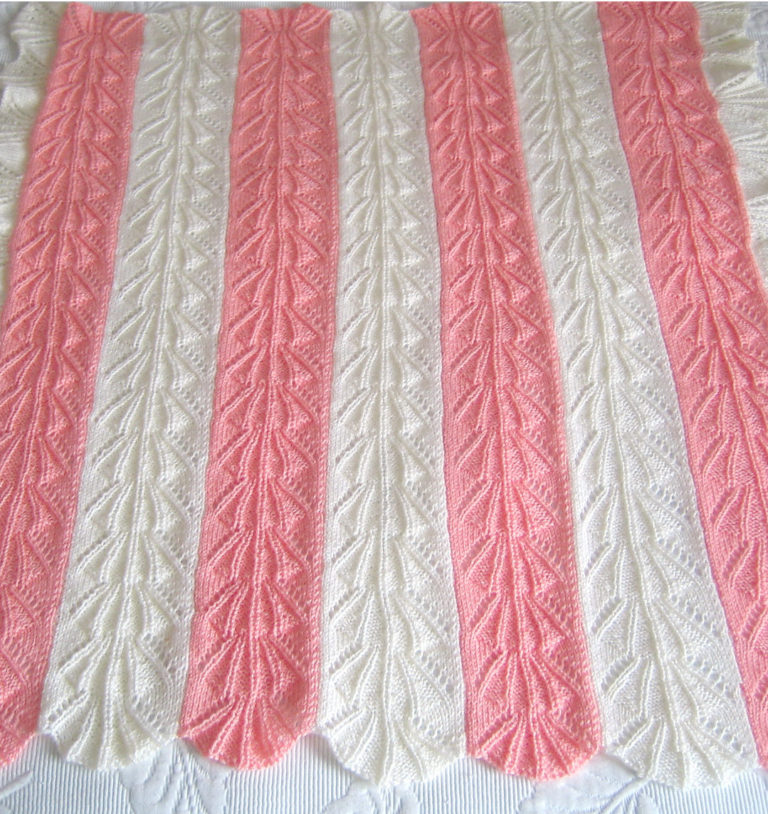 Free Knitting Pattern for Shell Baby Blanket