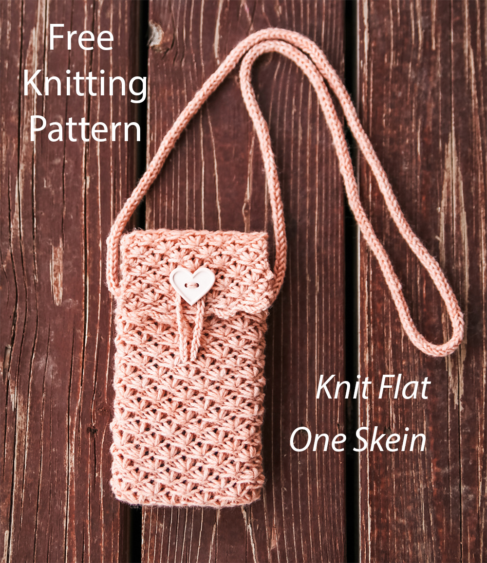 Free Shell Phone Bag Knitting Pattern