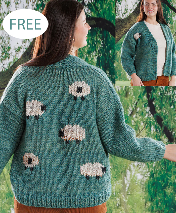 Shepherd Cardigan free knitting pattern 