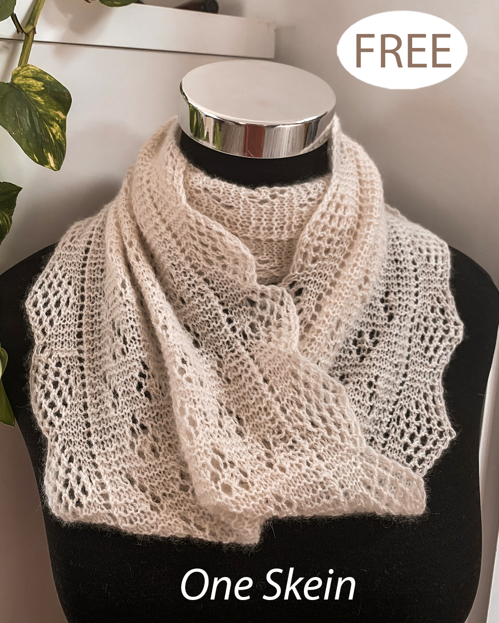 Free One Skein Knitting Pattern Shetland Lace Cowl