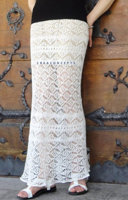 Knitting pattern for Shetland Lace Skirt
