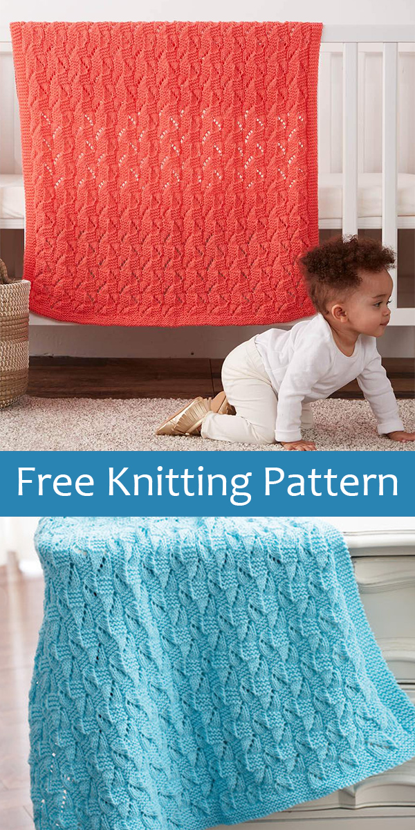 Free Knitting Pattern for Shifting Blocks Baby Blanket