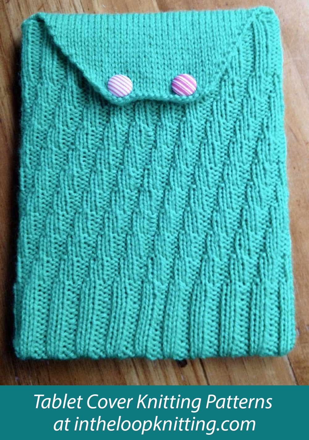 Shifting Rib iPad Sleeve Knitting Pattern