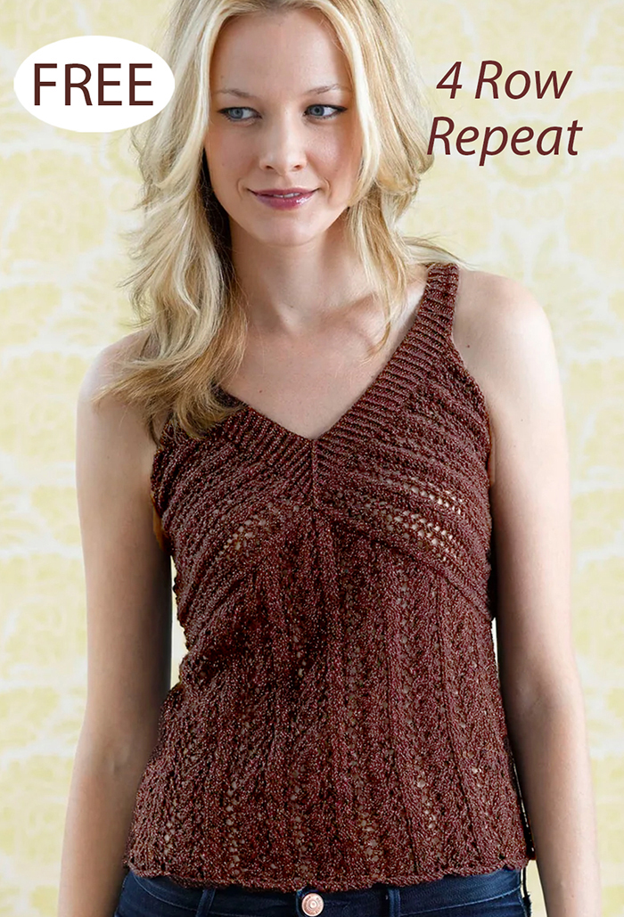 Free Shimmer Lace Top Knitting Pattern