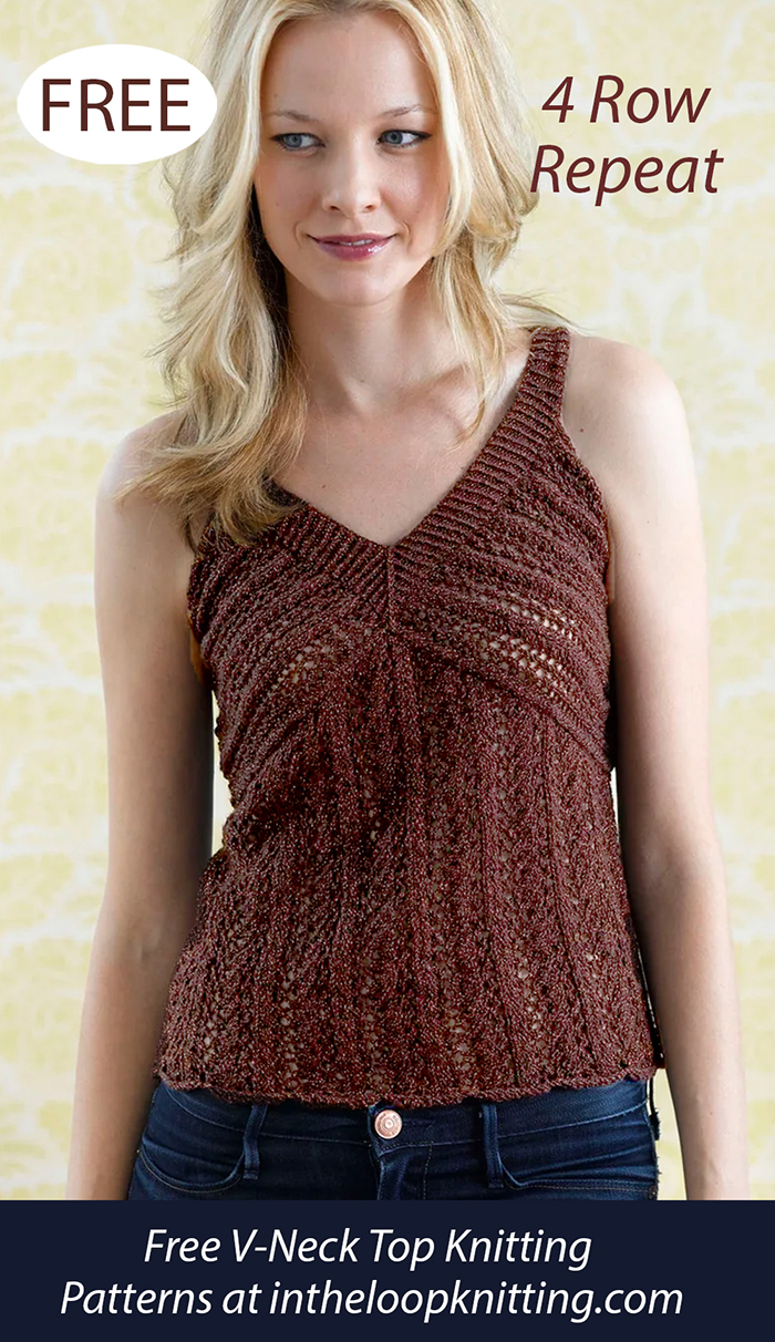Free Shimmer Lace Top Knitting Pattern