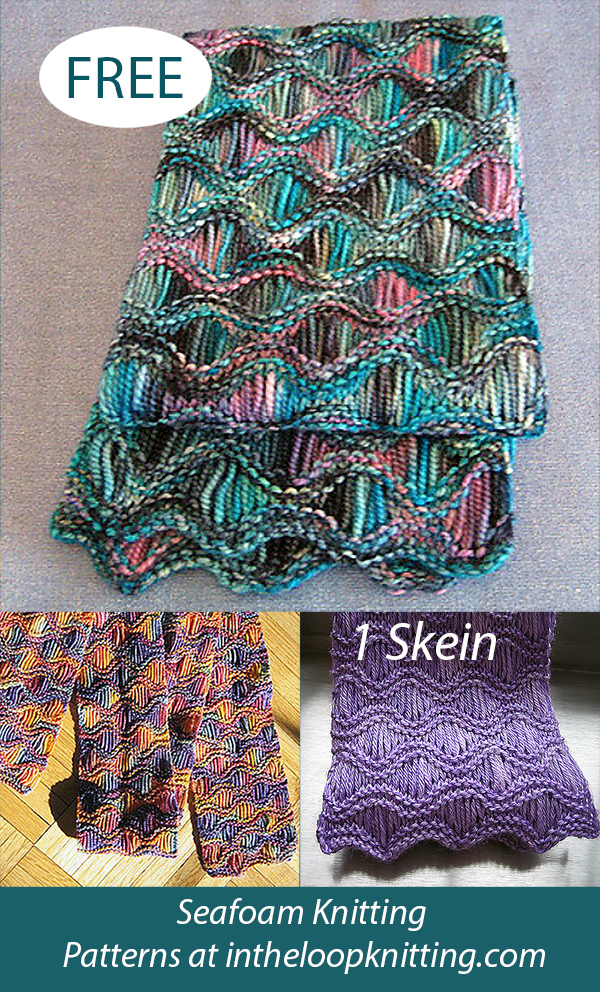 Free Shimmer Wave Scarf Knitting Pattern