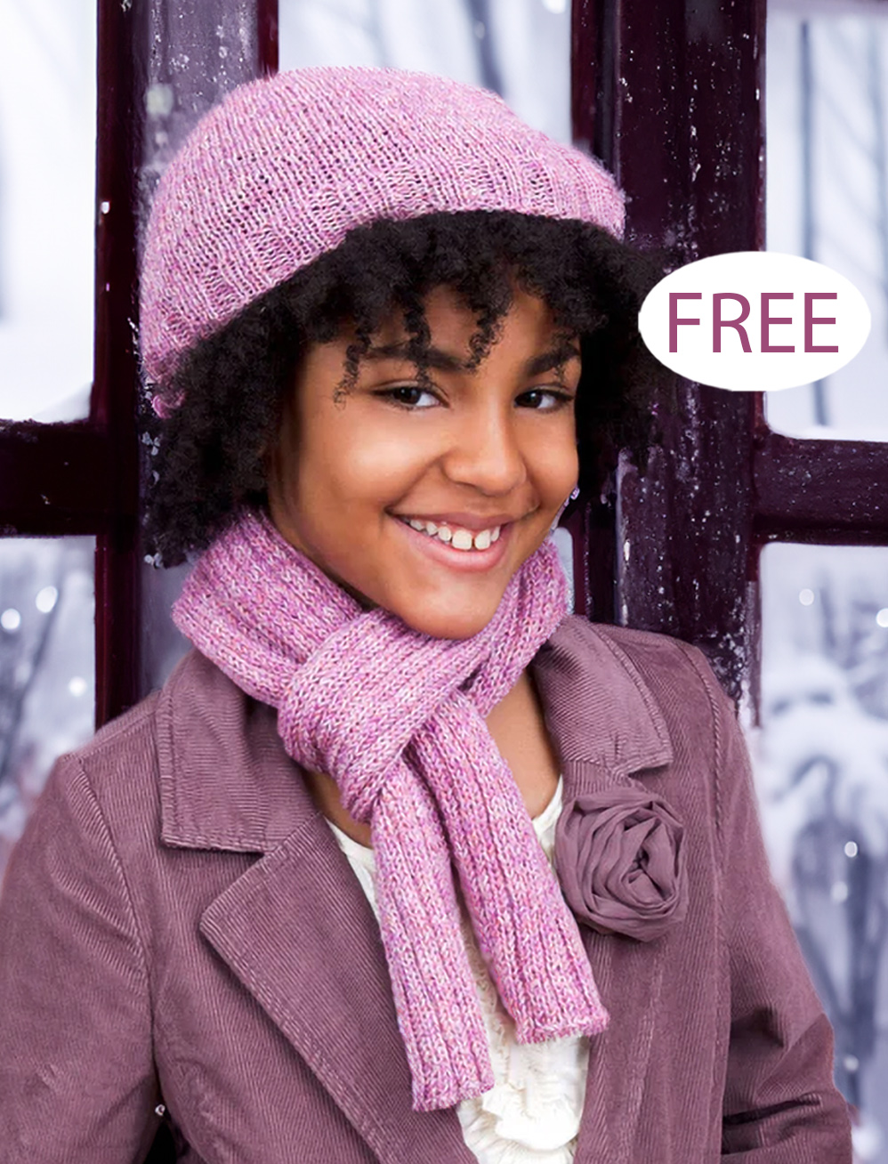 Shine On Hat And Scarf Knitting Pattern Set