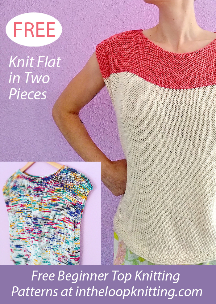 Free Easy Beginner Shirt LOTTA Knitting Pattern