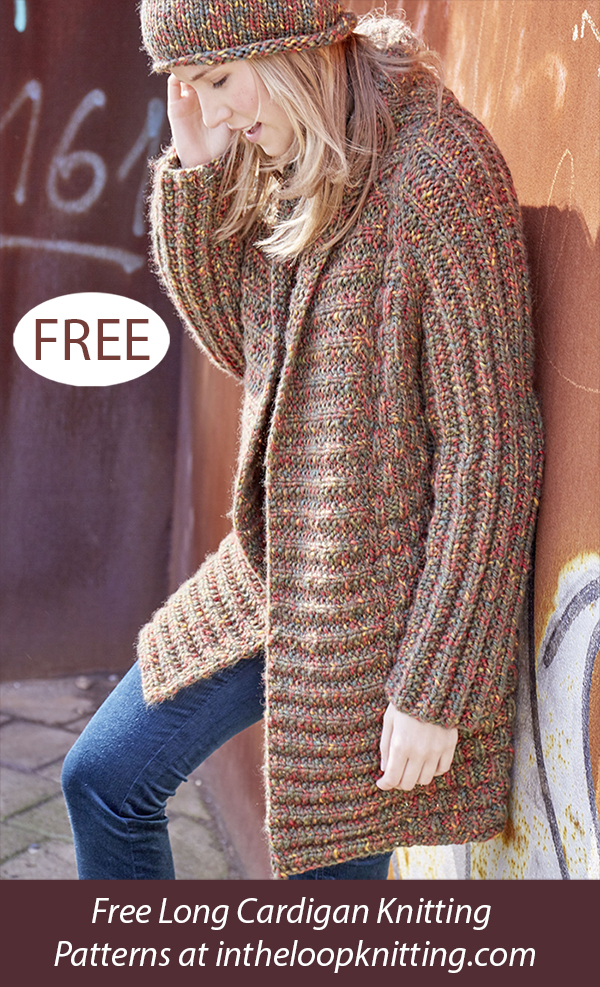 Free Woman’s Textured Short Coat Knitting Pattern