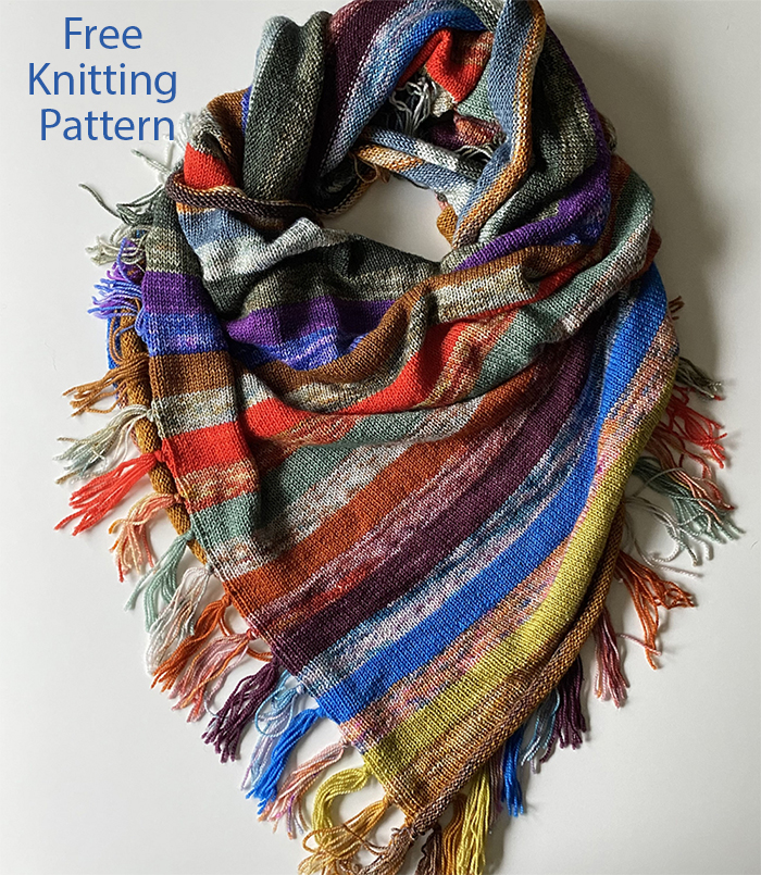 Shortest Day Shawl De-Stash Fashion Knitting Pattern