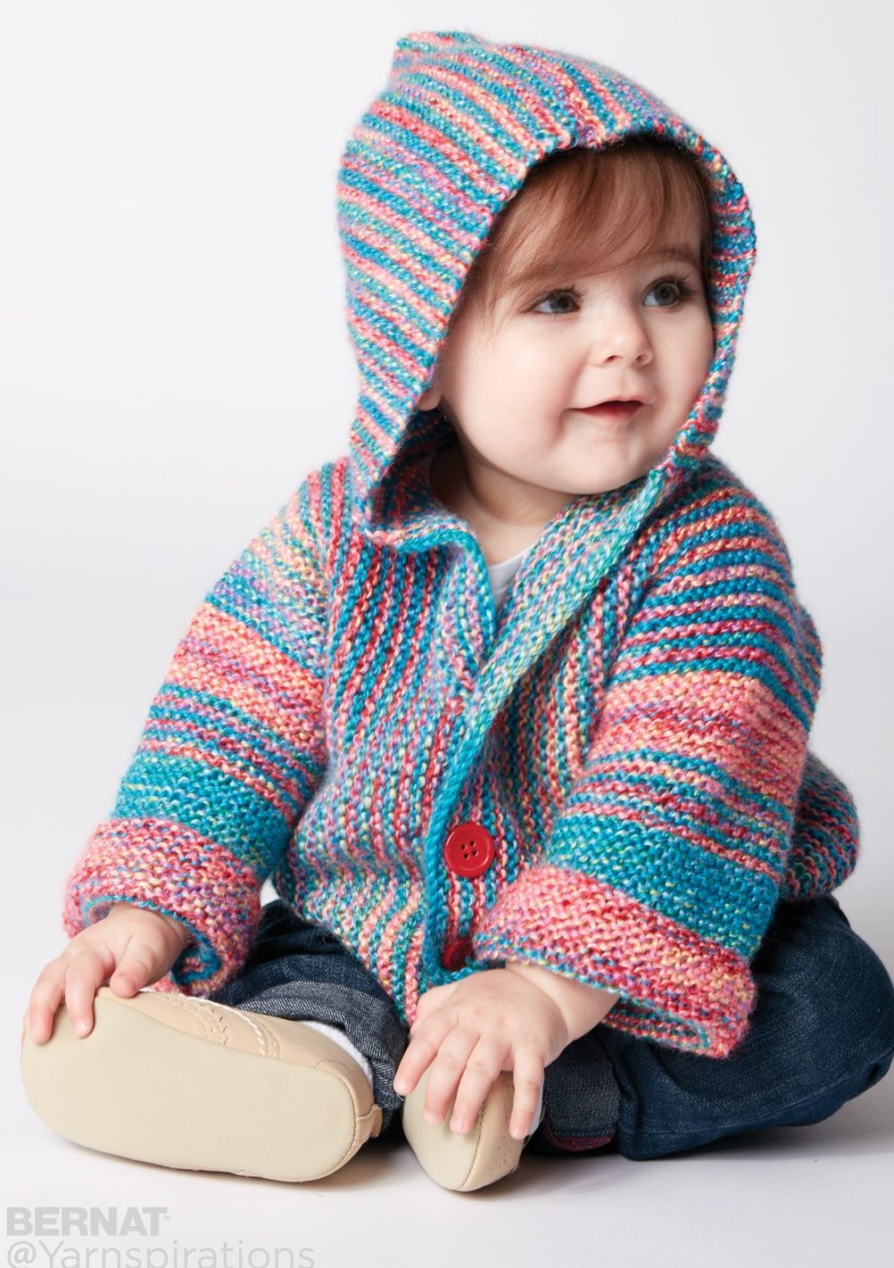 Free Knitting Pattern for Show Your Stripes Baby Jacket