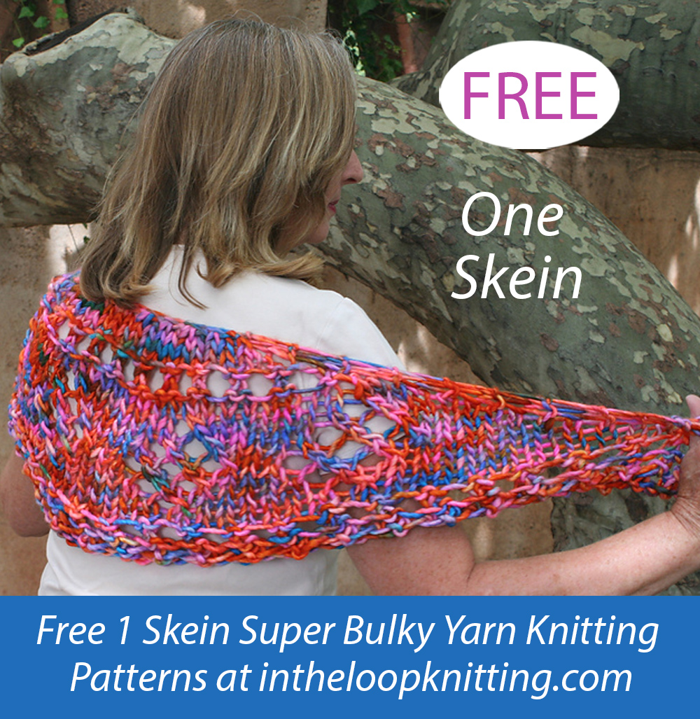 Free One Skein Showoff Shawl Knitting Pattern