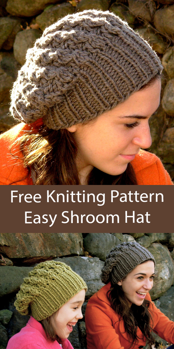 Free Hat Knitting Pattern Shroom Hat