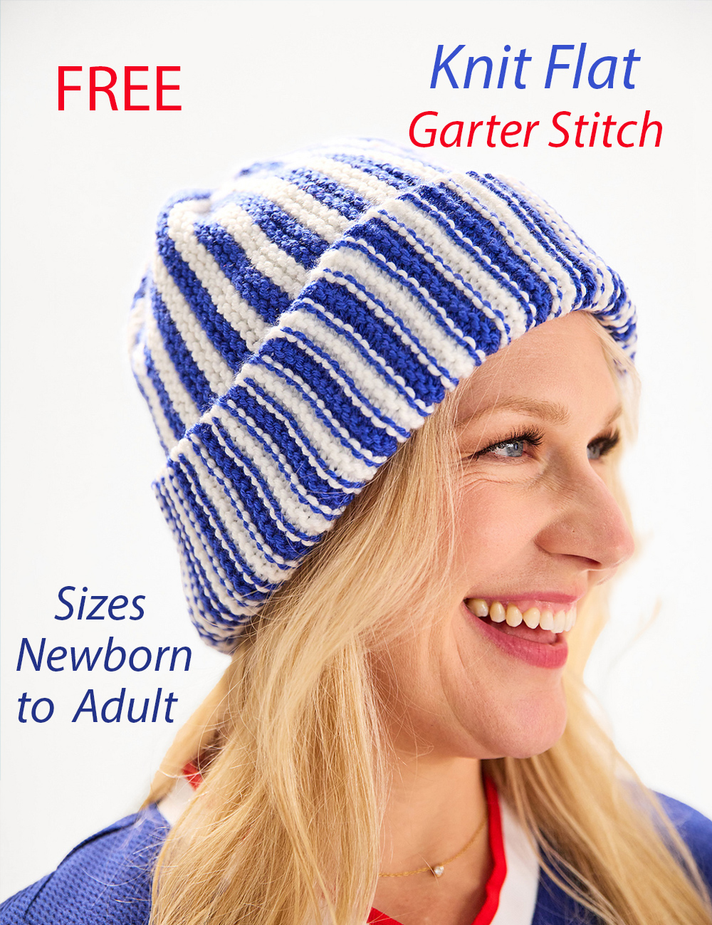 Free Knitting Pattern Sideways Knit Hat Knit Flat