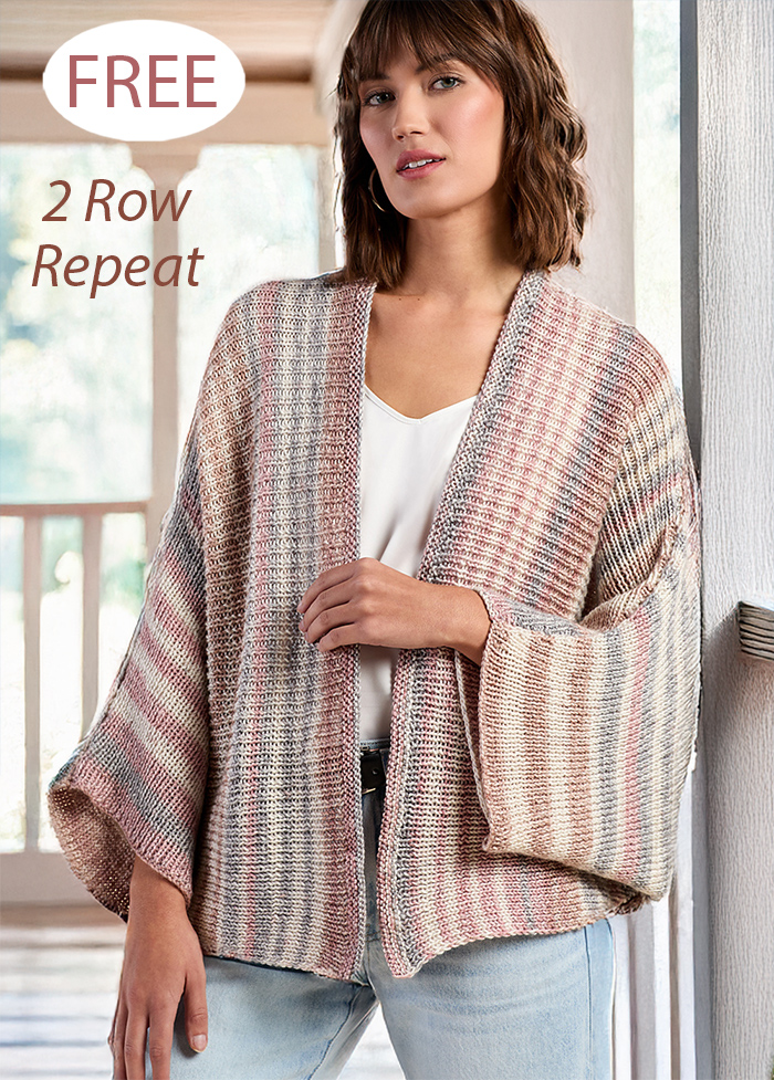 Free Sideways Ribbed Shrug Knitting Pattern