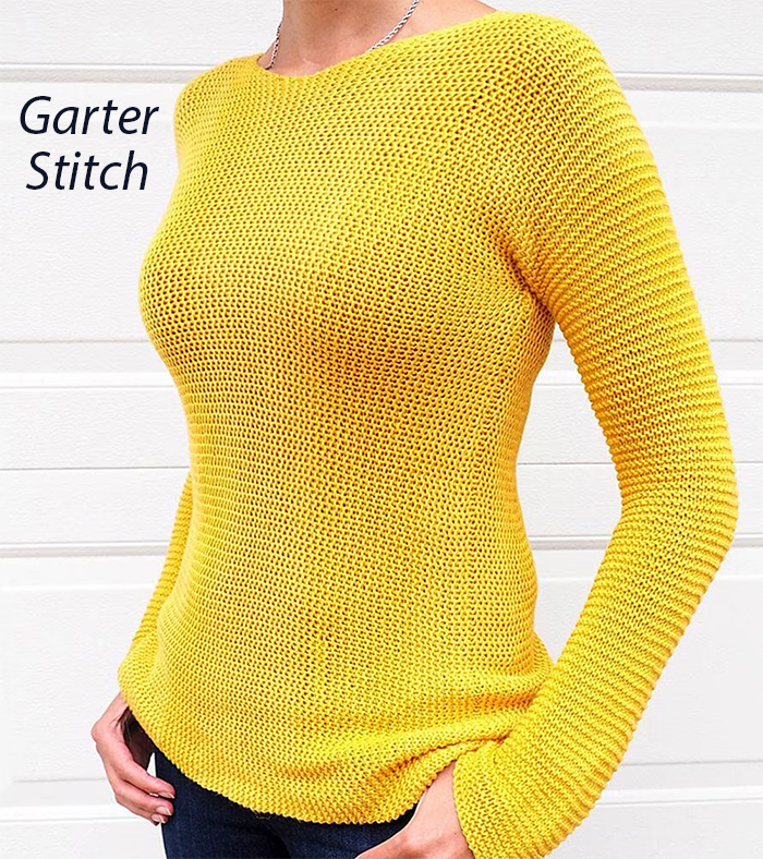 Knitting Pattern for Easy Sideways Sweater Sweater