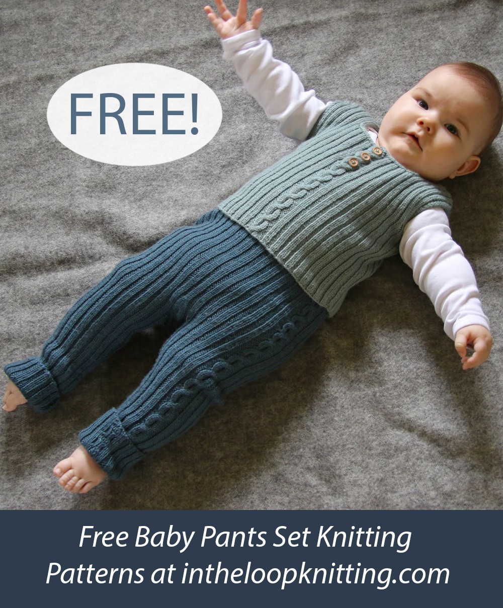 Free Baby Vest and Pants Knitting Pattern Sigge